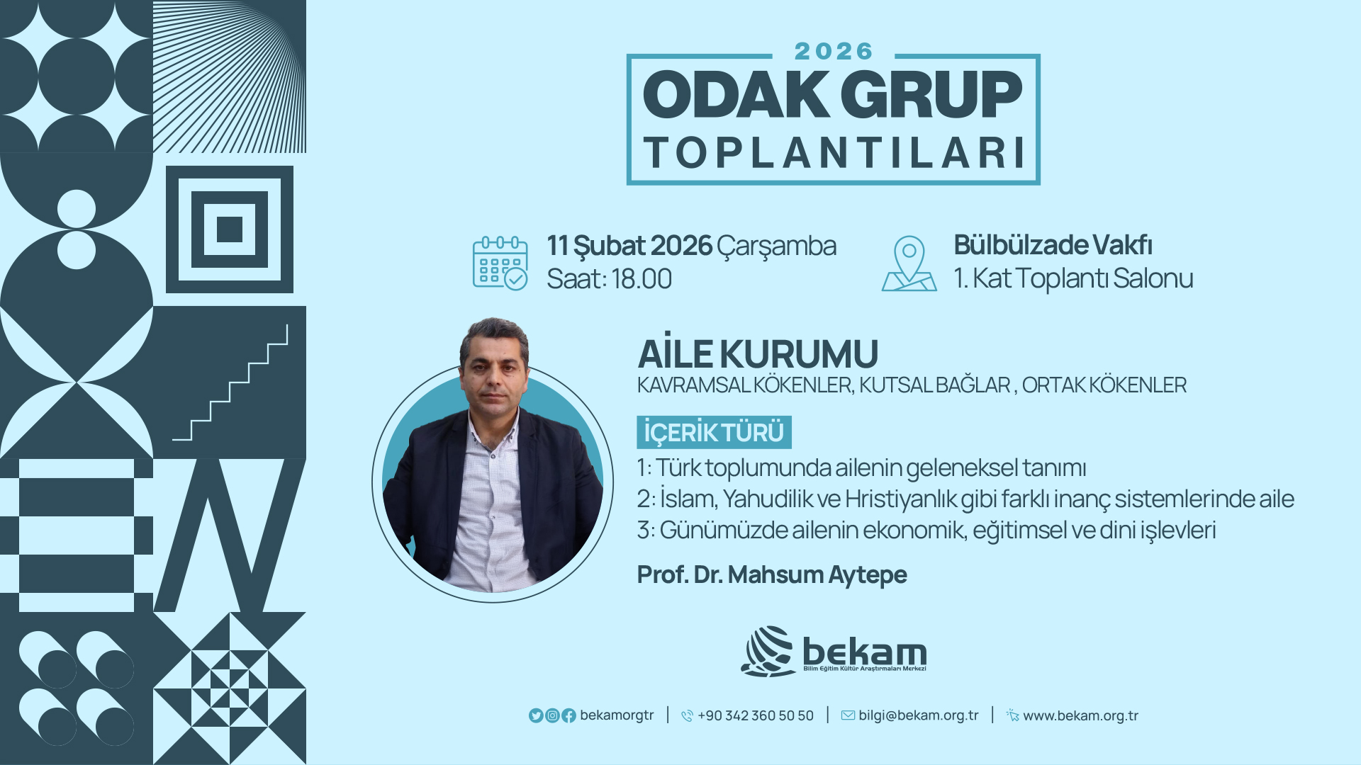 The Future of the Family Discussed at BEKAM Through “Collective Wisdom”